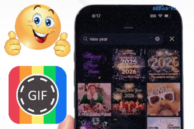 Envoyer un GIF sur iPhone facilement