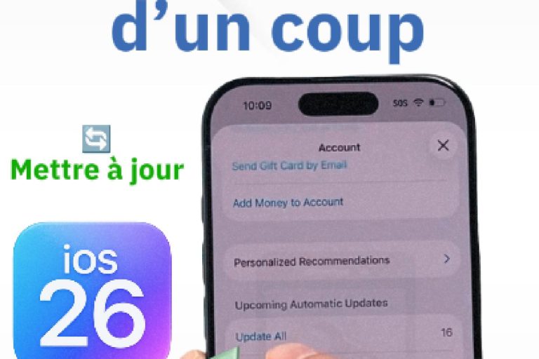 Mettre à jour toutes les applications sur iPhone en un seul clic