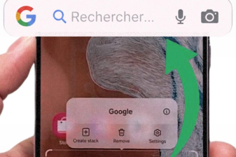 Ajouter la barre de recherche Google sur Android