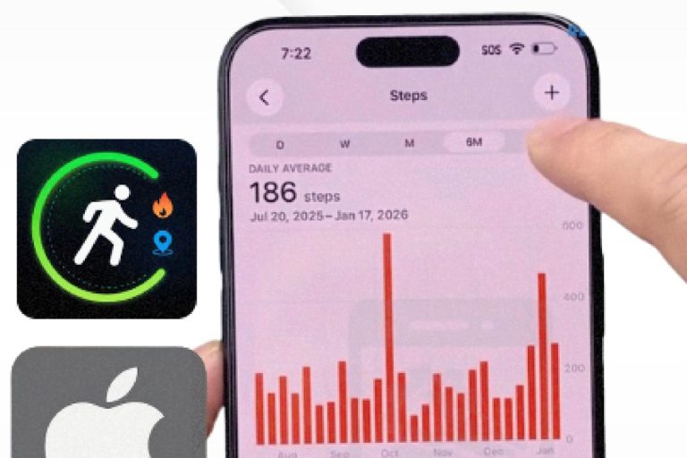 Voir le nombre de pas sur iPhone facilement