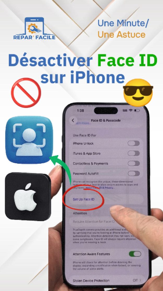 Désactiver Face ID sur iPhone facilement
