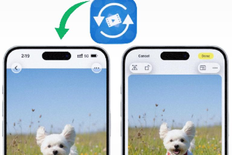 Faire pivoter une vidéo sur iPhone (iOS récent)