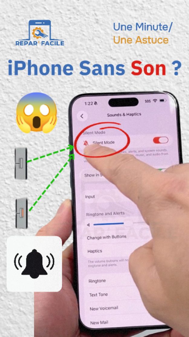 Comment activer la sonnerie sur iPhone - Astuce rapide