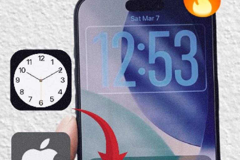 Modifier horloge écran verrouillé iPhone