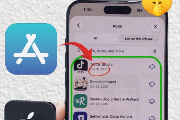 Retrouver et réinstaller apps supprimées iPhone