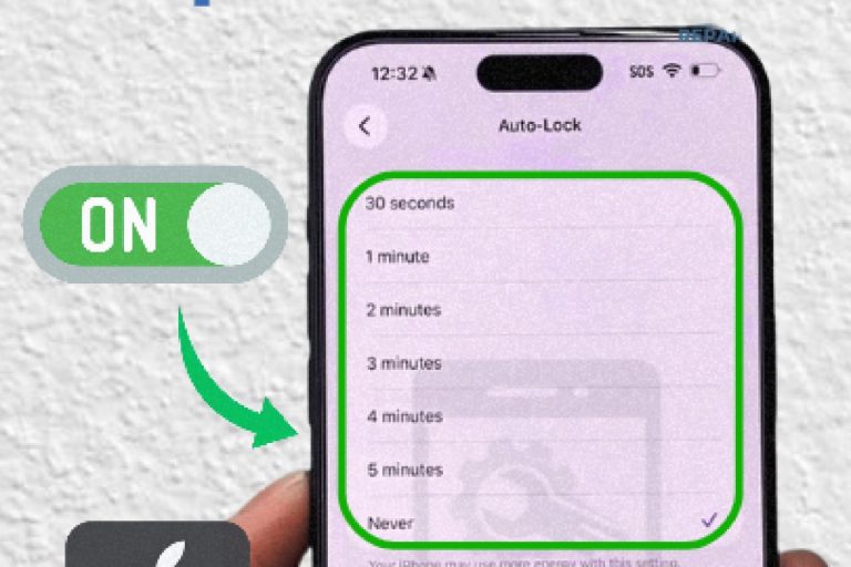 Empêcher l’écran iPhone de s’éteindre automatiquement