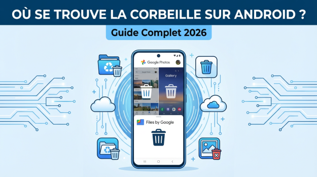 Où se trouve la corbeille sur Android ? Guide 2026