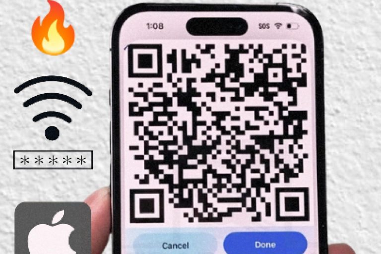 Partager Wi-Fi iPhone avec QR code sans mot de passe