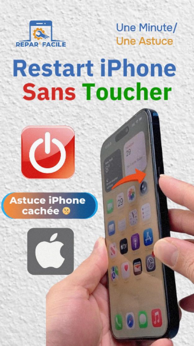 Redémarrer un iPhone sans toucher l’écran