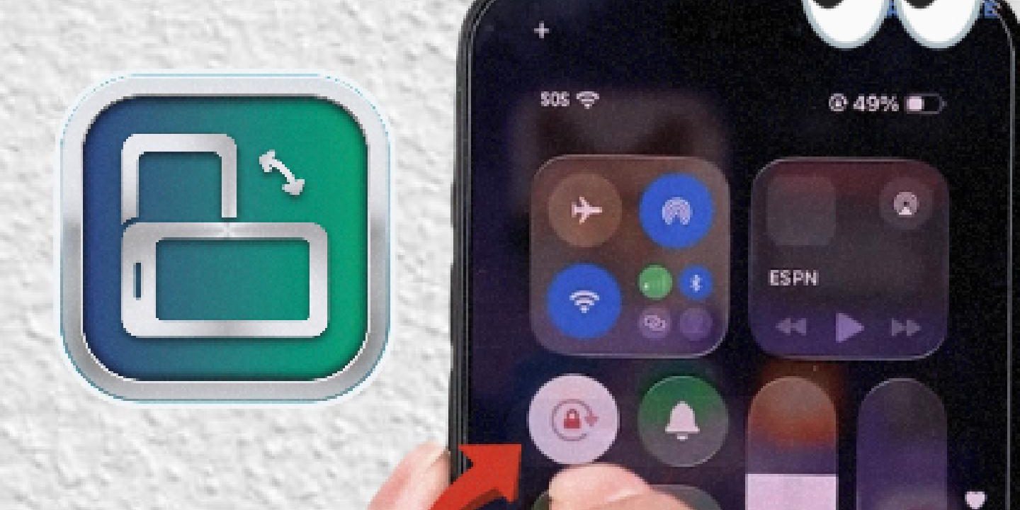 Activer la rotation écran iPhone