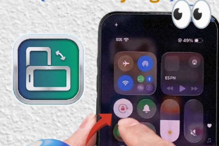 Activer la rotation écran iPhone