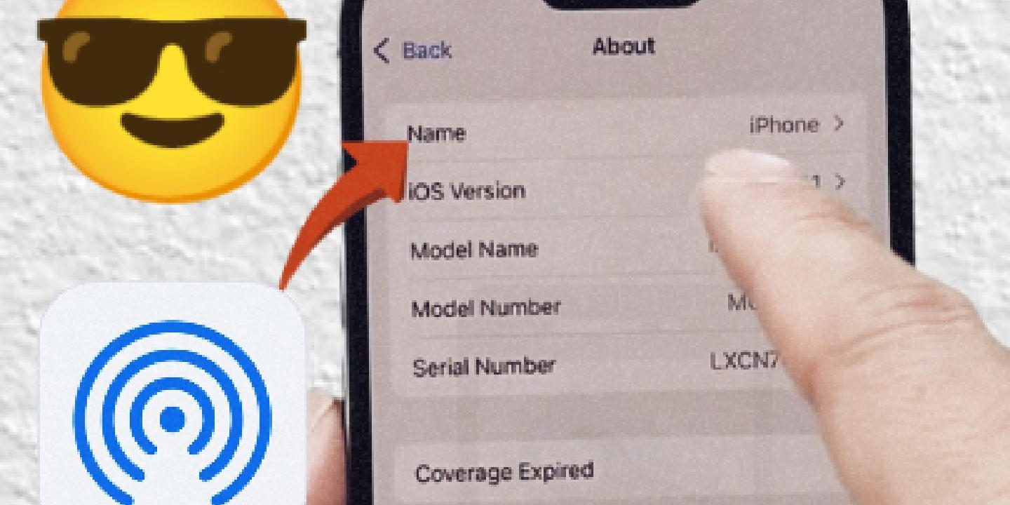 Changer nom AirDrop iPhone facilement