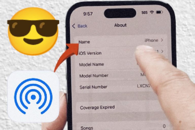 Changer nom AirDrop iPhone facilement