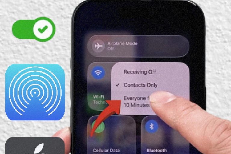 Activer AirDrop iPhone (2 méthodes faciles)
