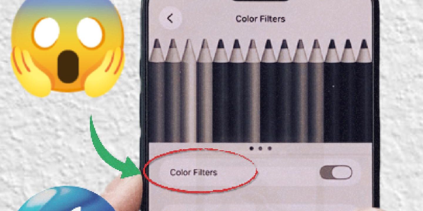 iPhone noir et blanc : Activer niveaux de gris