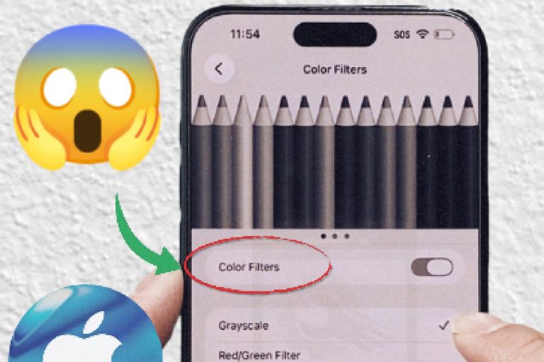 iPhone noir et blanc : Activer niveaux de gris