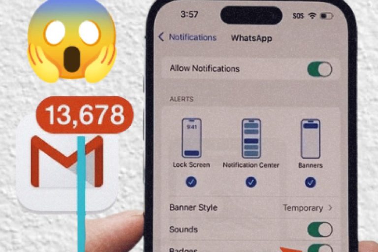 Supprimer badges iPhone (chiffres notifications)