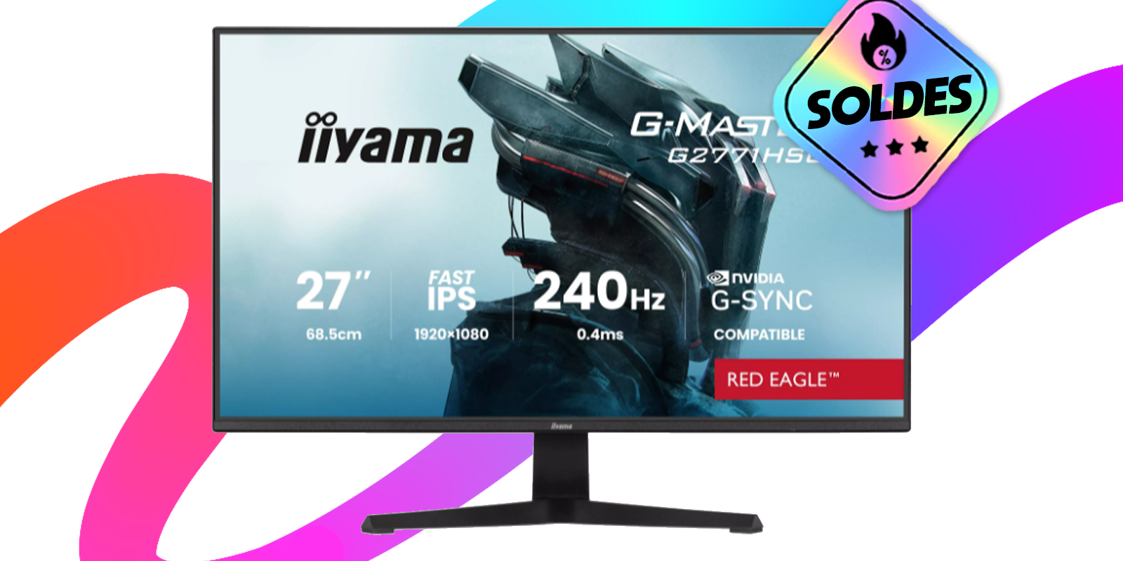 ecran-gamer-soldes-boulanger Écran gaming IIYAMA G-Master 27 pouces : l’offre imbattable à moins de 140 € chez Boulanger