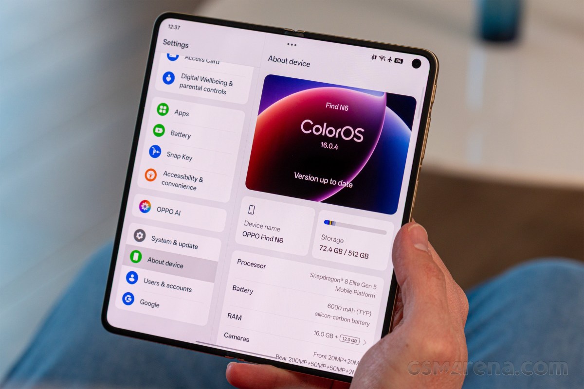 Révélations exclusives : la capacité batterie du Oppo Find N7 enfin dévoilée