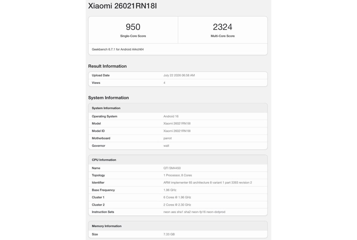 Découverte du Redmi Note 17 indien : performances et spécifications techniques révélées
