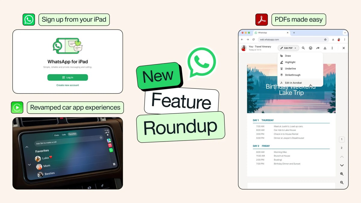 WhatsApp révolutionne l'iPad : création de compte désormais possible