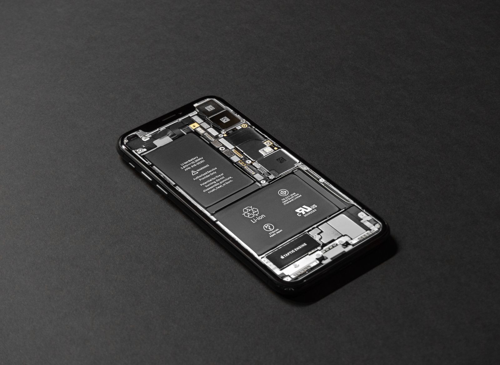 Composants internes d'un smartphone