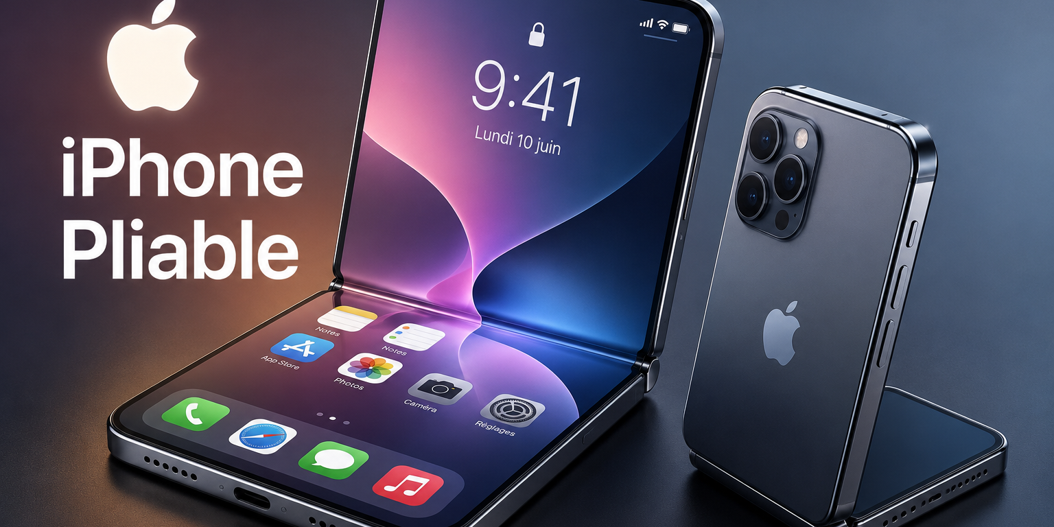 iPhone pliable de 3e génération des écrans plus grands en perspective