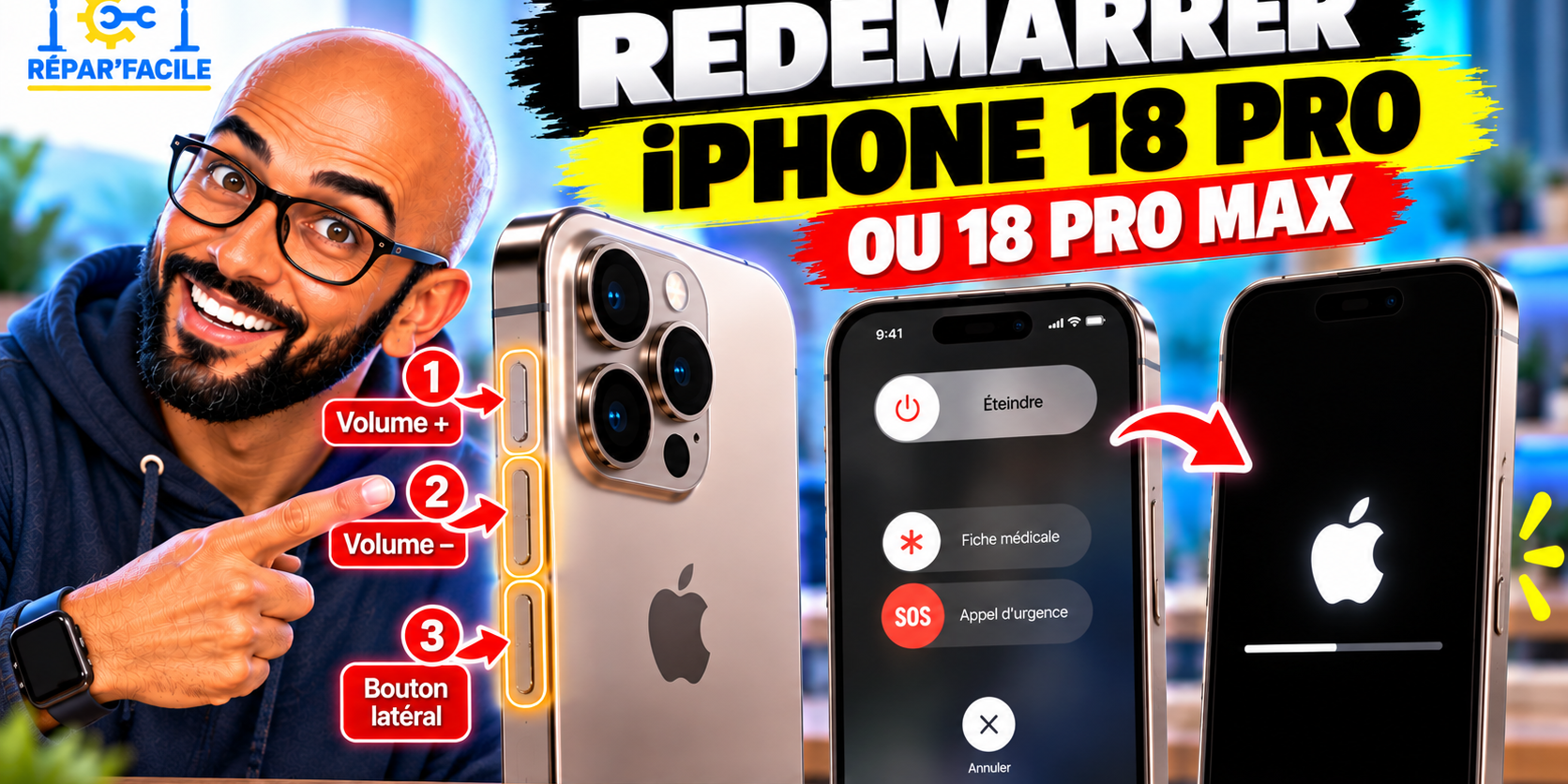 redemarrer-iphone-18-pro Comment redémarrer un iPhone 18 Pro ou iPhone 18 Pro Max