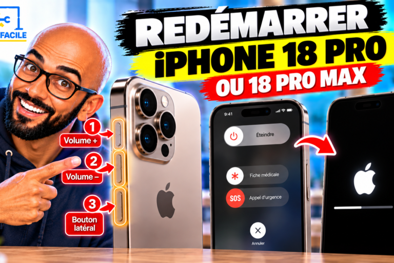 Comment redémarrer un iPhone 18 Pro ou iPhone 18 Pro Max